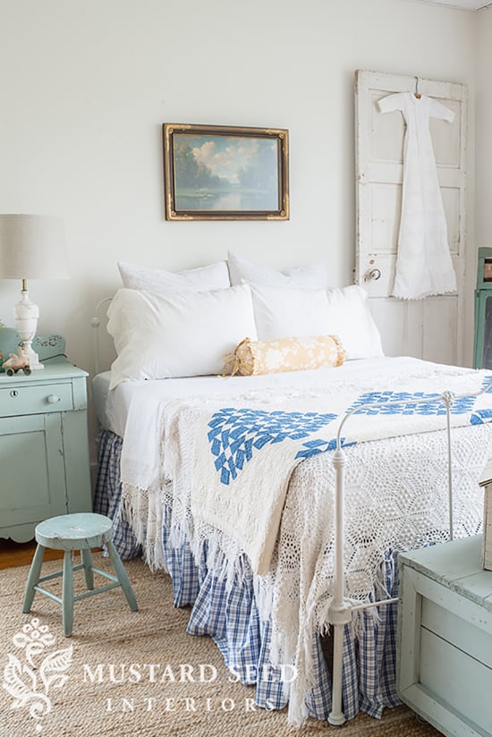 Get inspired to create a cottage style bedroom getaway with these tips, examples, and a curated shopping list from Bellewood Cottage