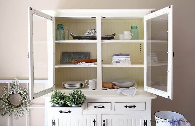 furniture rehab: how to transform a hutch with paint