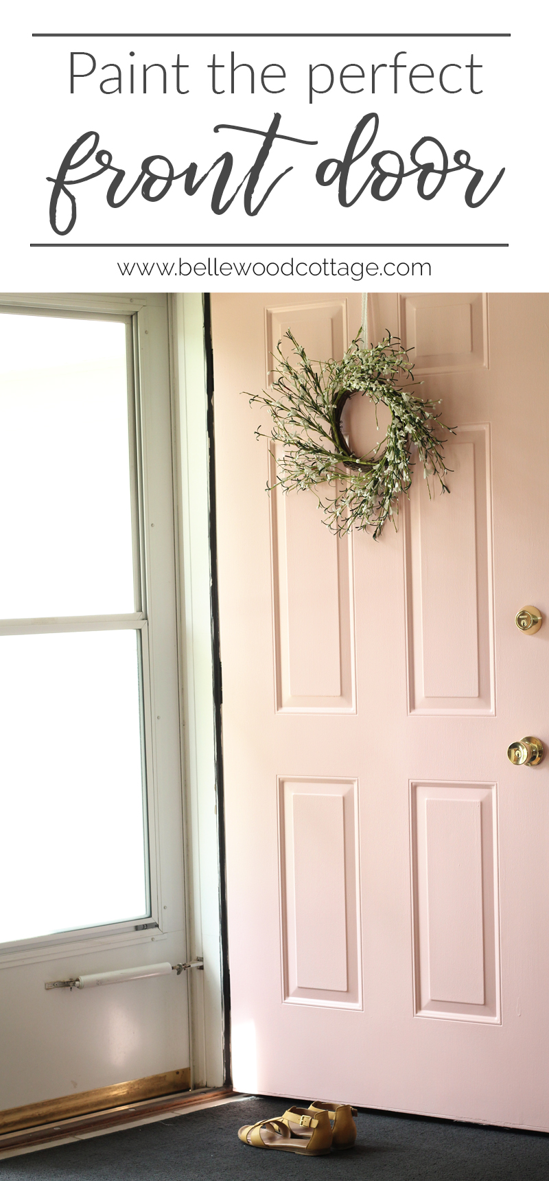 Want to know how to paint your front door? Learn how to choose the right color and add curb appeal with my easy to follow tips!