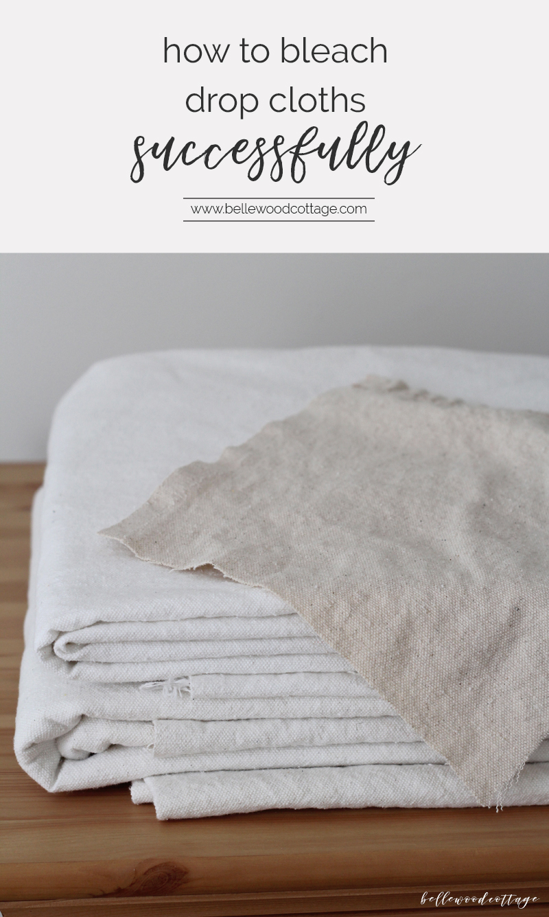 How to Bleach Drop Cloth to Make it Perfectly Soft and White