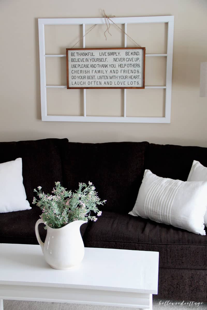 Learn how to give your worn-out furniture another chance with a little patience + chalk style paint. I'm sharing all about how I DIYed this piano bench flip on BellewoodCottage.com.