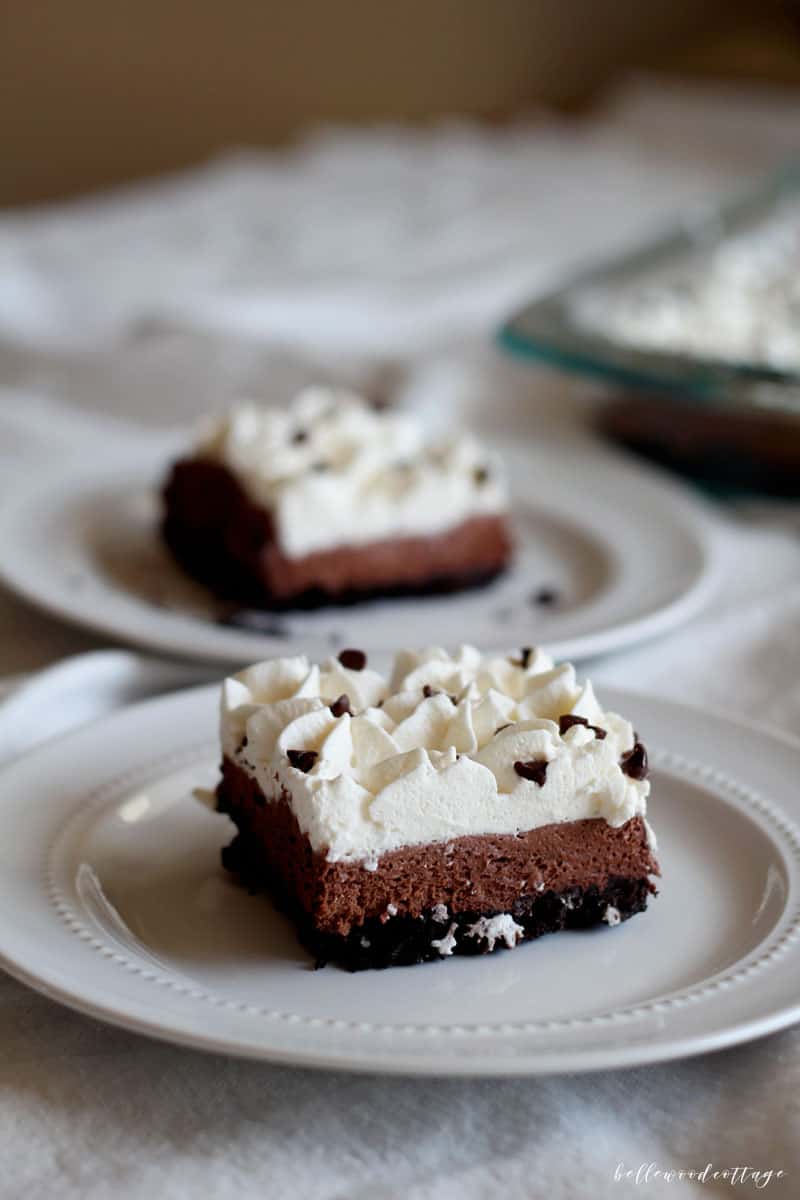 Everyone loves a classic French Silk Pie, but that's not to say it couldn't be improved on. Like that whole raw egg thing? I think we can do better. Check out my recipe for an egg-free French Silk Pie that will not only be a MAJOR crowd-pleaser, but will feed them too (because 9" pies are so yesterday).