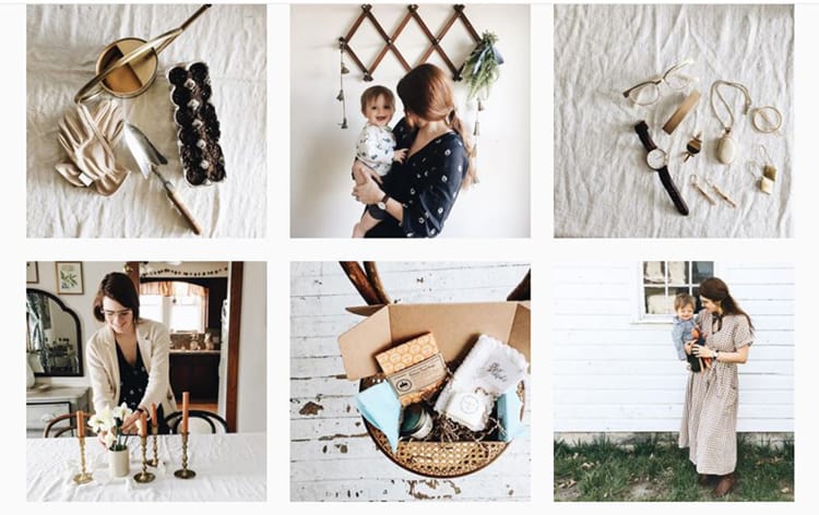 screenshot of Rosemary and Thyme - Instagram feed