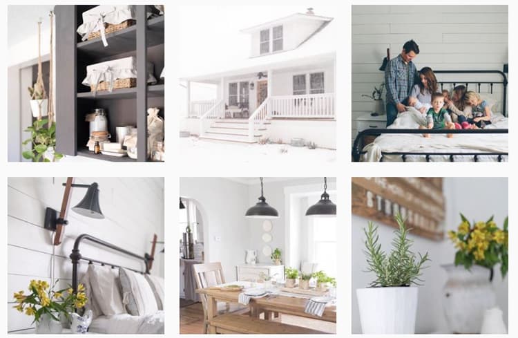 screenshot of Farmhouse on Boone - Instagram feed