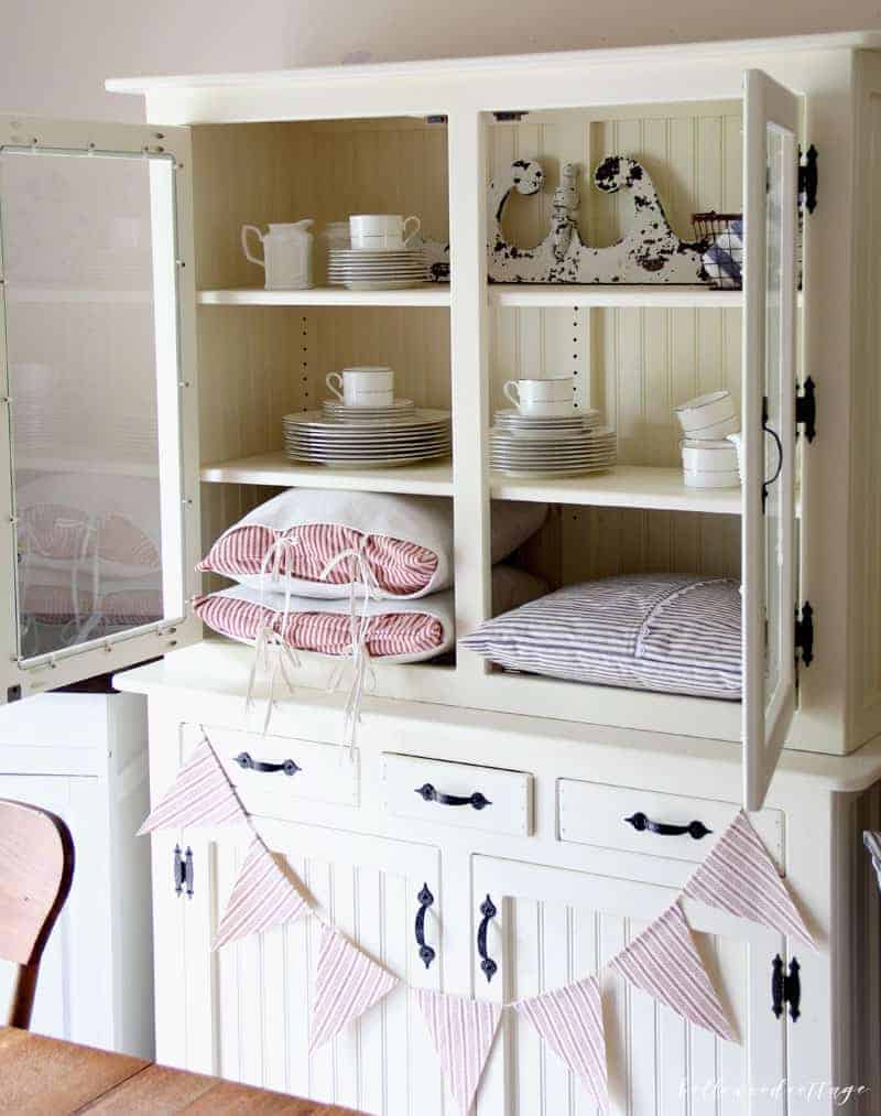 My Red, White, and Blue Farmhouse Hutch