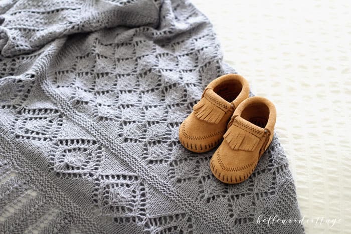 Heirloom baby blanket online pattern