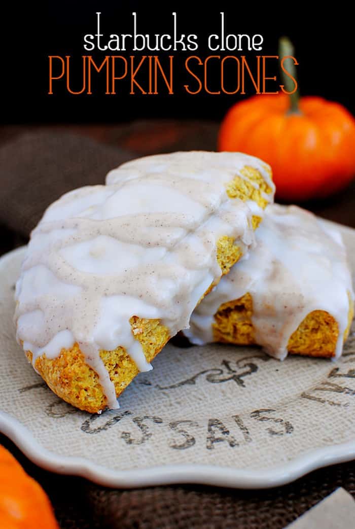 starbucks clone pumpkin scones from Iowa Girl Eats