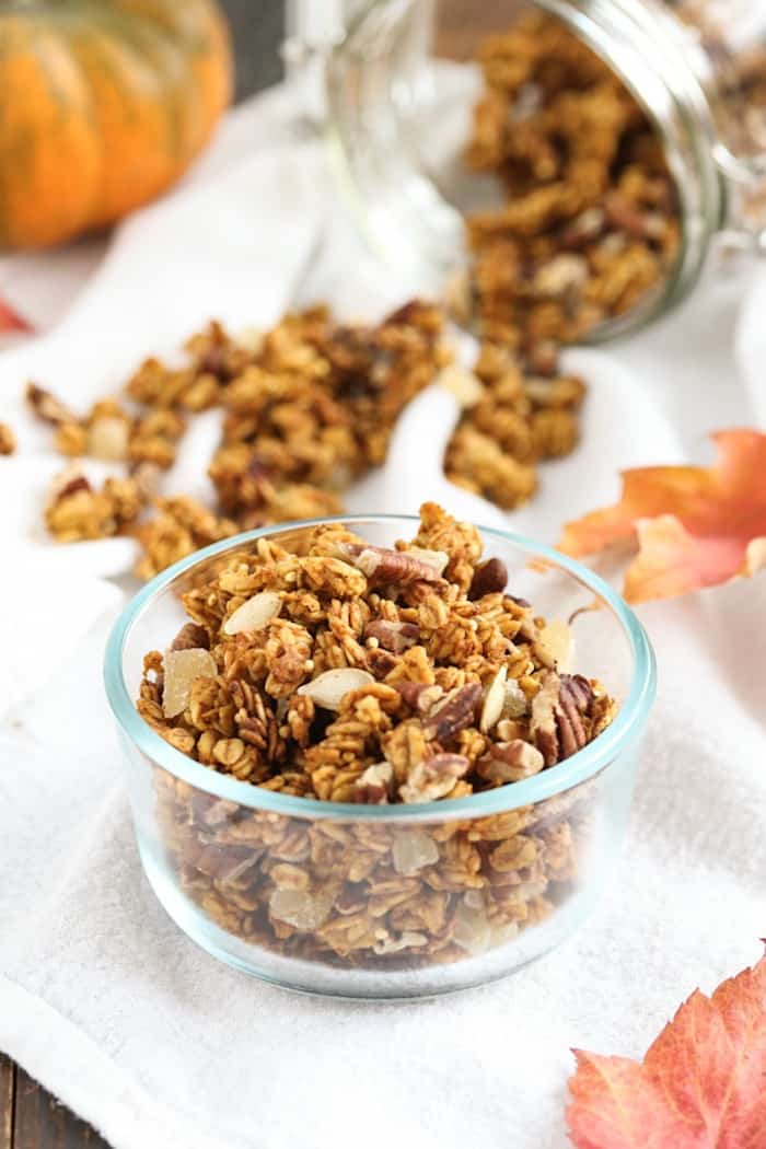 pumpkin spice granola from Tasty Seasons