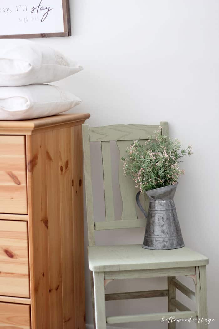 Mint Green Milk Paint Chair Flip - Bellewood Cottage