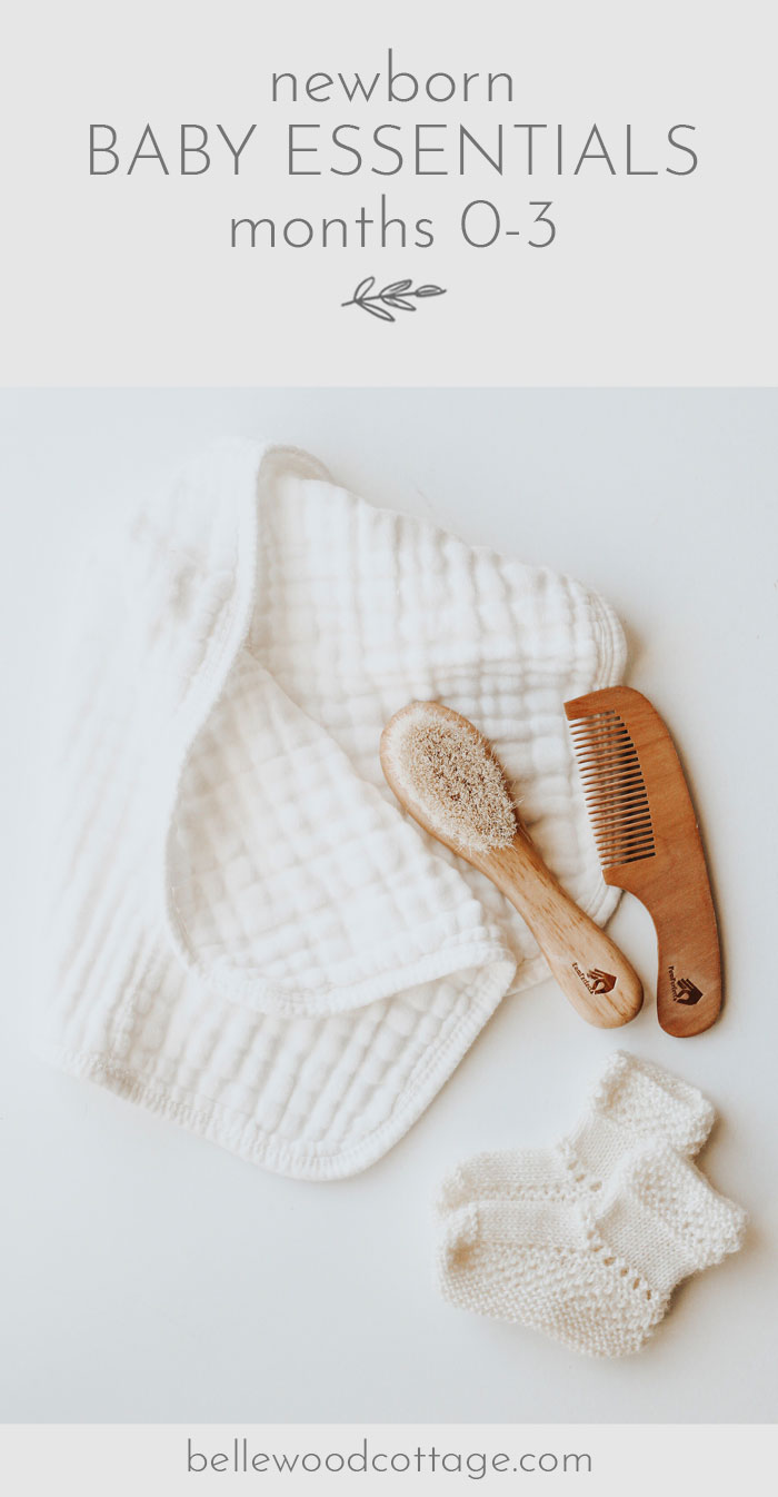 We know we'll need bottles, blankets, and a crib, but it can be easy to overlook other Newborn Baby Essentials. Being prepared with just a few extra items makes newborn life much easier and more enjoyable! baby checklist // newborn essentials // nursery checklist #babyprep #babychecklist #newborn #bellewoodcottage