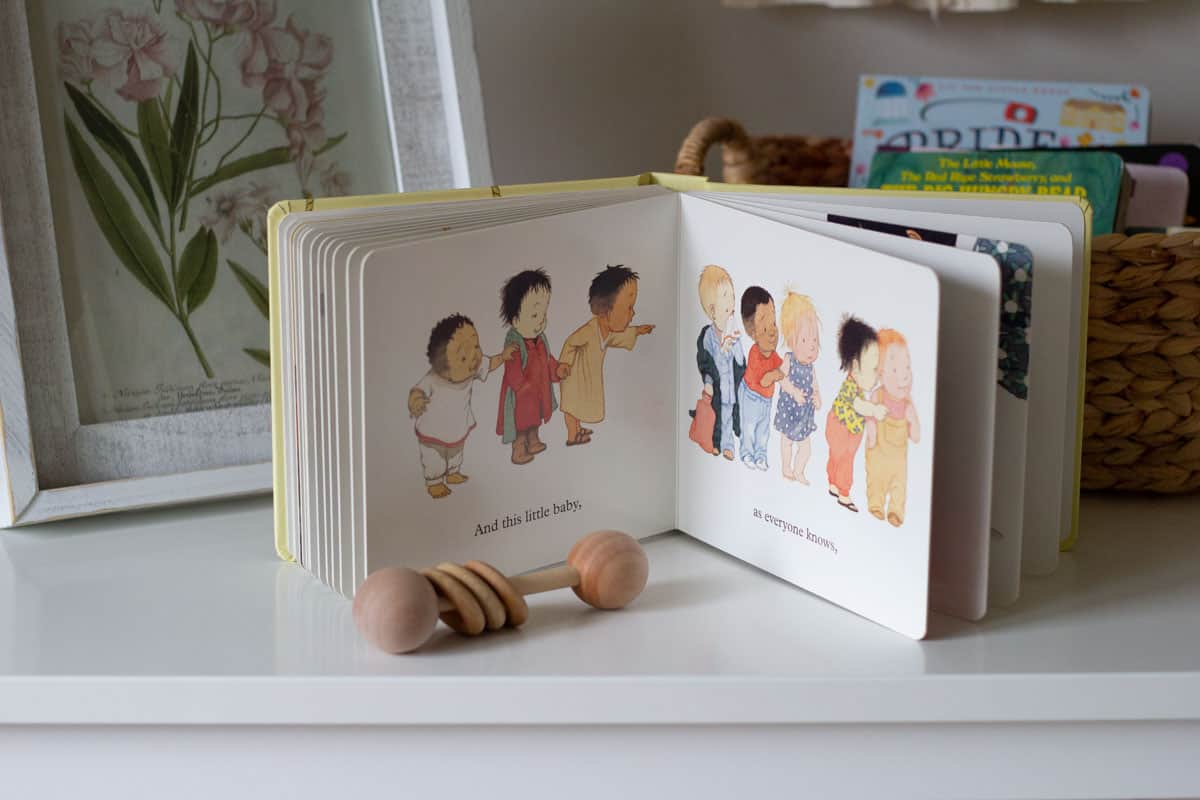 A look inside the book, Ten Little Fingers and Ten Little Toes.