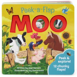 Moo: Peek-a-Flap book cover.