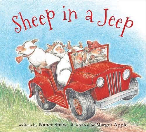 Sheep in a Jeep book cover.