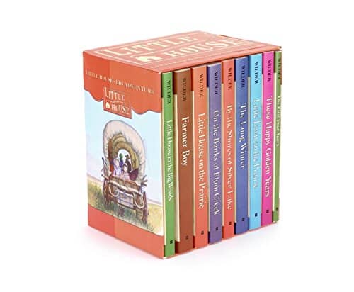 Boxed set of Laura Ingalls Wilder books.