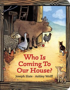 Who Is Coming to Our House? book cover.