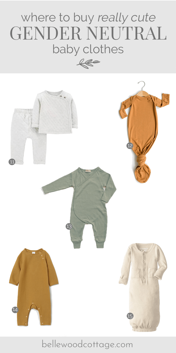 neutral baby gowns