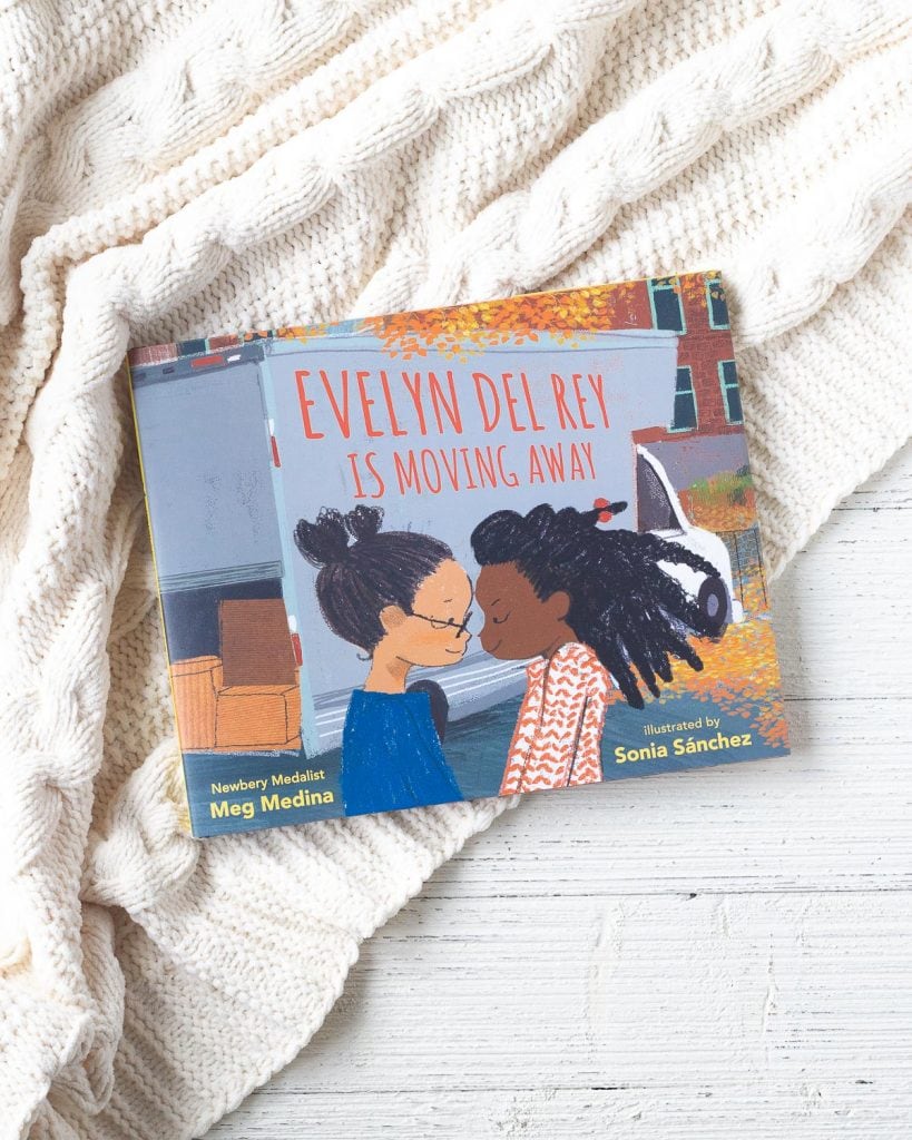 The cover of a new children's book called, Evelyn Del Rey is moving away.