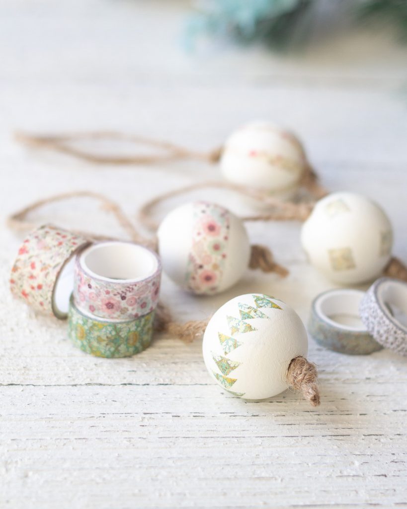 Washi Tape Ornaments  Easy Christmas Craft Idea