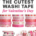 A collage of Valentine's Day Washi Tape.
