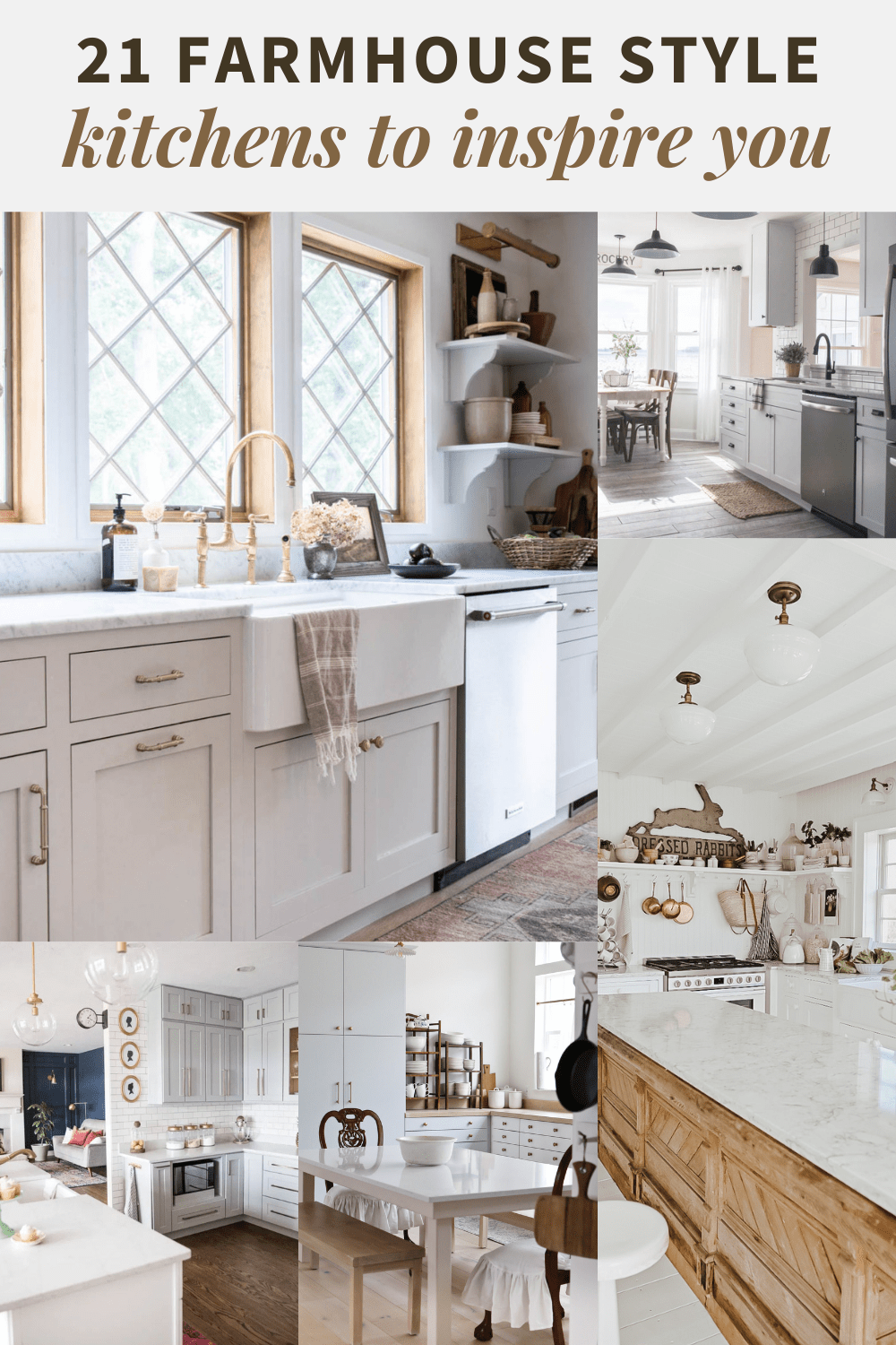 20+ Inspiring Farmhouse Style Kitchens from DIY Bloggers