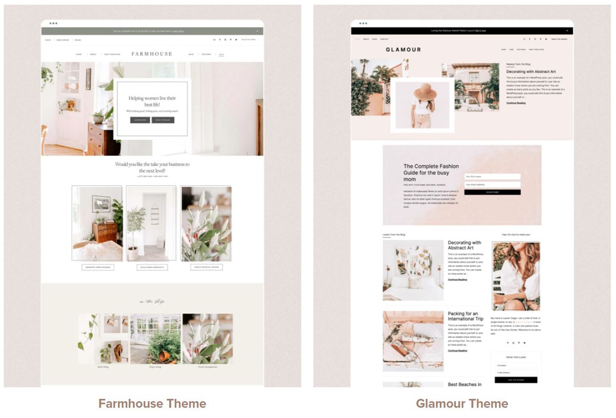 A screenshot of Genesis Restored 316 WordPress themes.