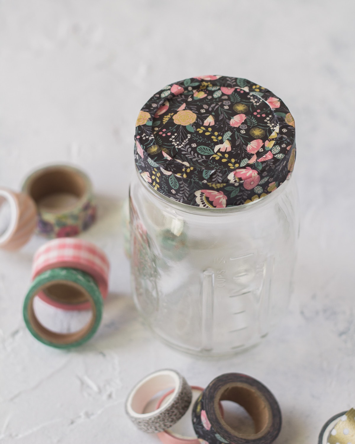 How to Cover Mason Jar Lids with Washi Tape