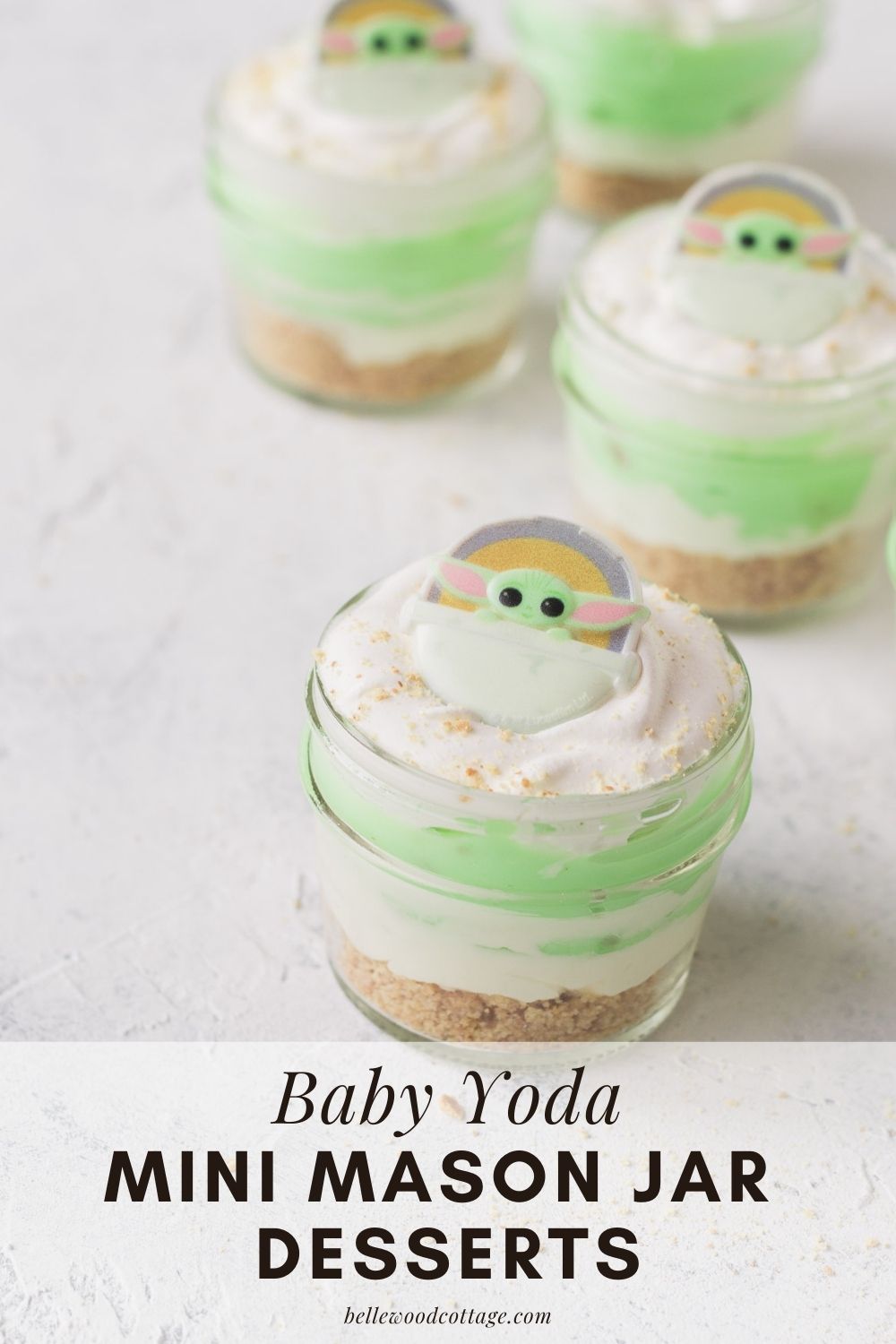 Baby Yoda MIni Mason Jar Desserts