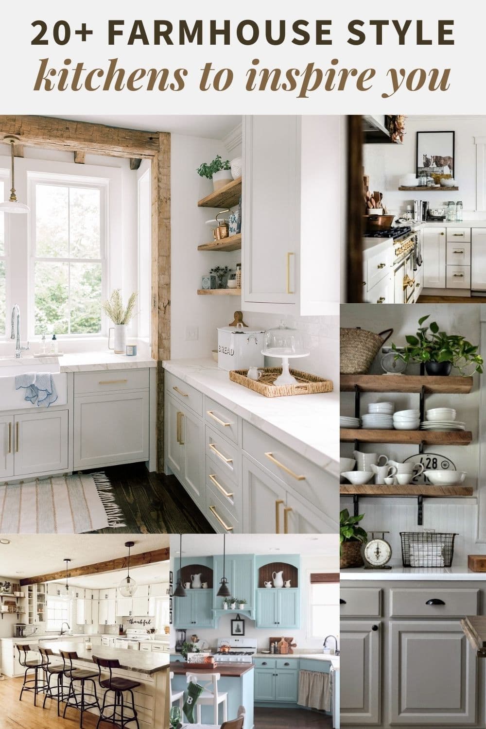 Simple & Functional European Farmhouse Style Kitchen Decor Ideas