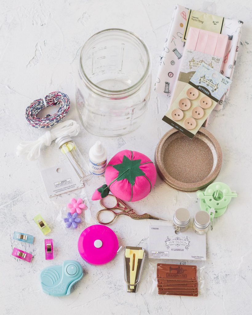 DIY Sewing Kit Gift in a Jar