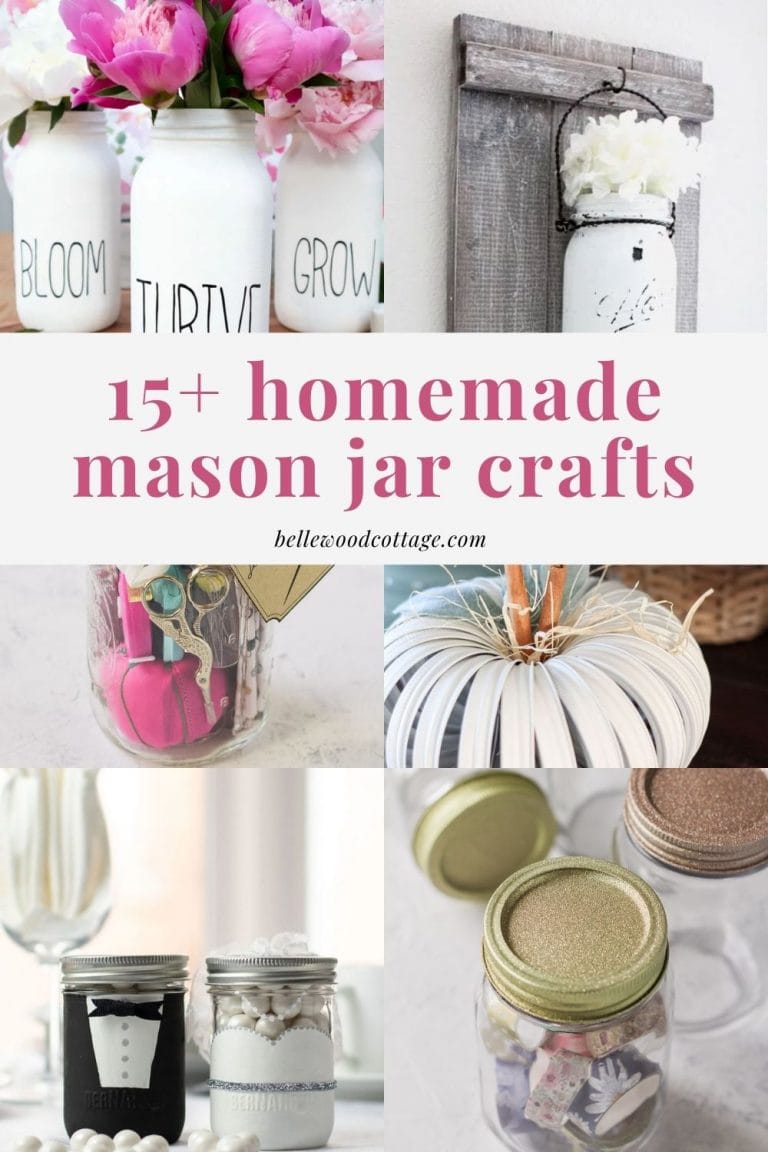 15+ Mason Jar Crafts and Décor Ideas - Bellewood Cottage