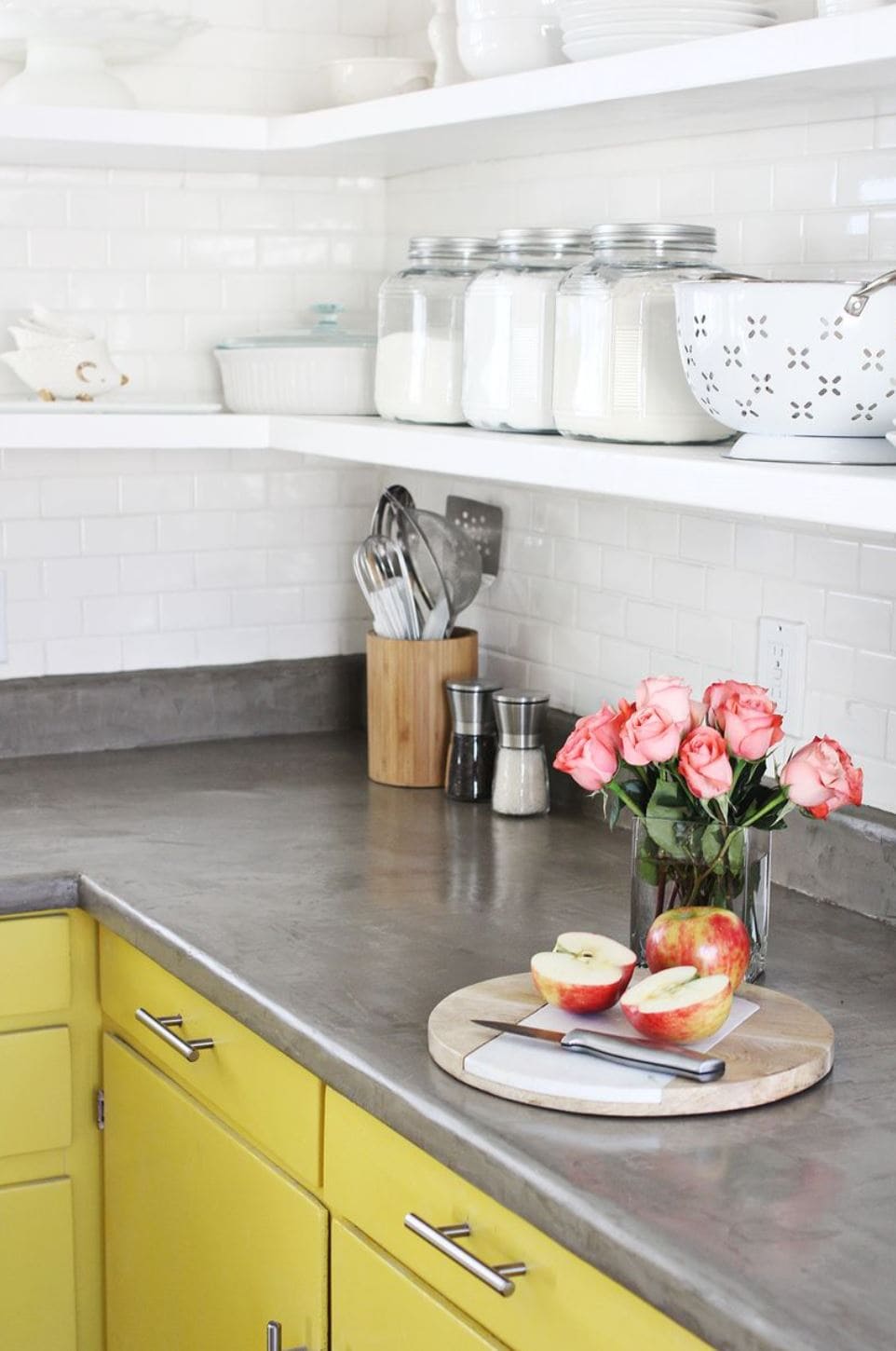 DIY concrete countertops.