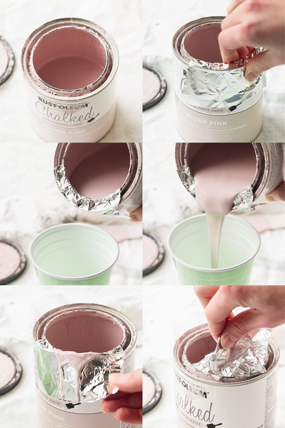How to Pour Chalk Style Paint without the Mess
