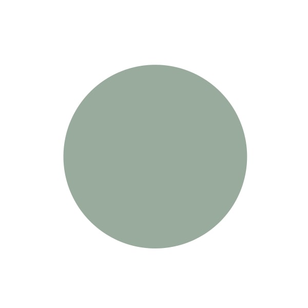 A paint swatch of Annie Sloan of Duck Egg Blue.