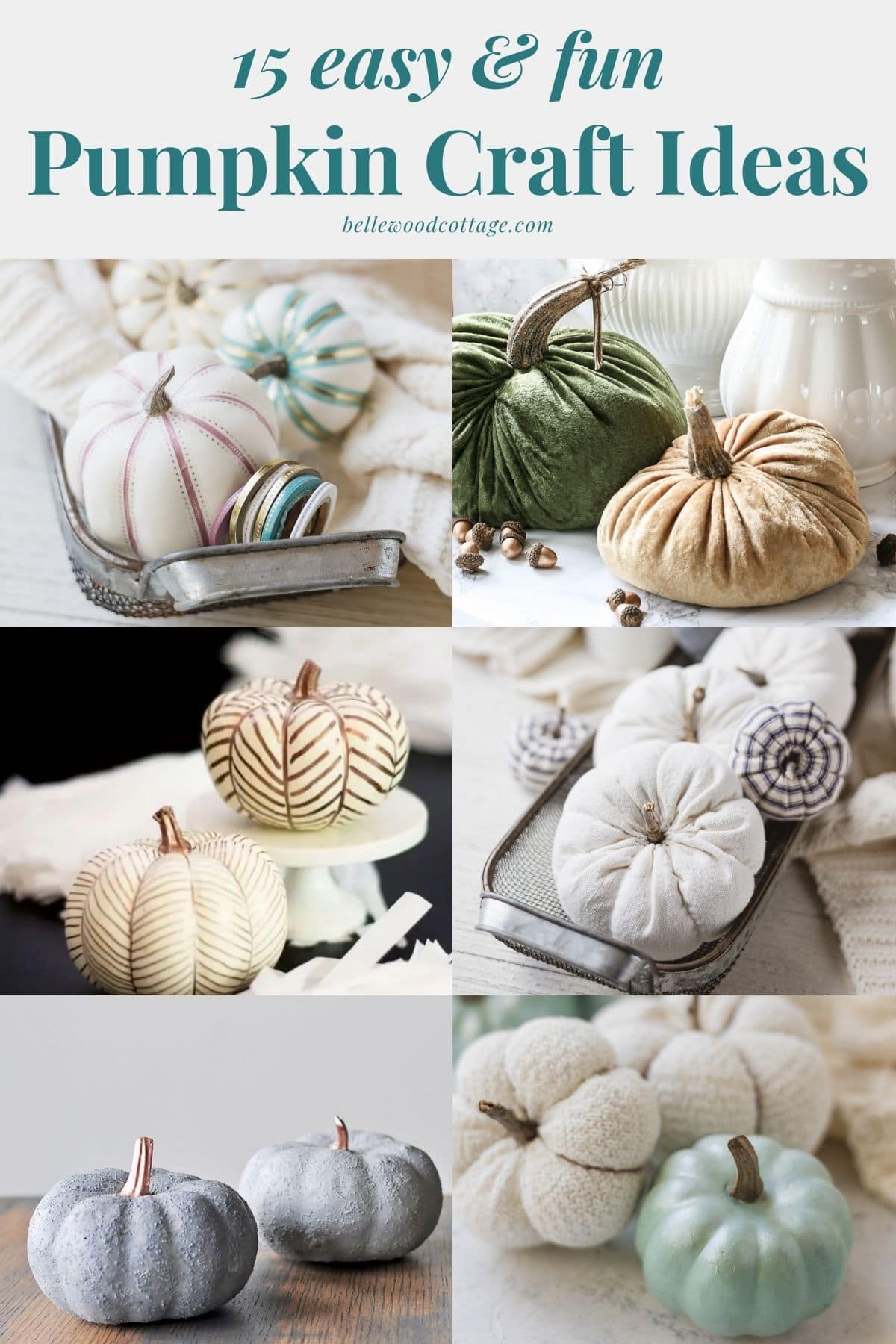 Mini Mod Podge Fabric Pumpkins - Create Craft Love