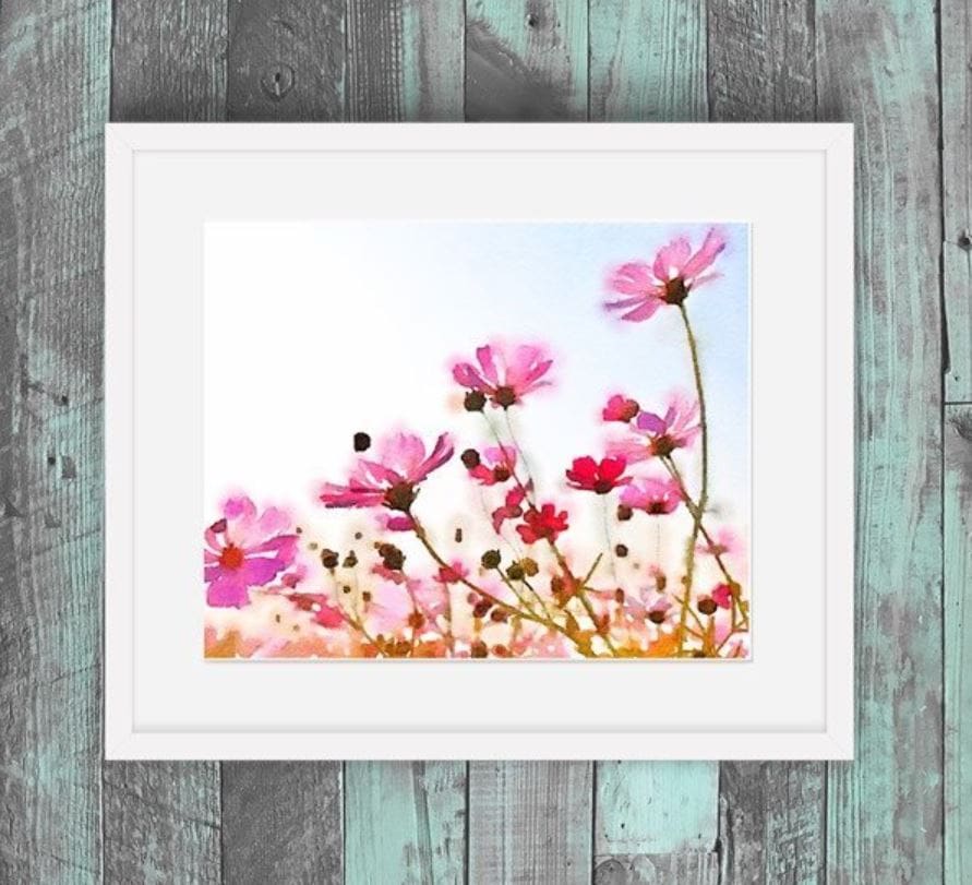 A framed wildflower printable.