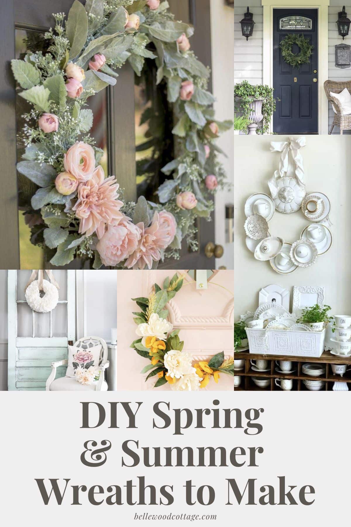 25 DIY Spring Wreaths and Wreath Alternatives