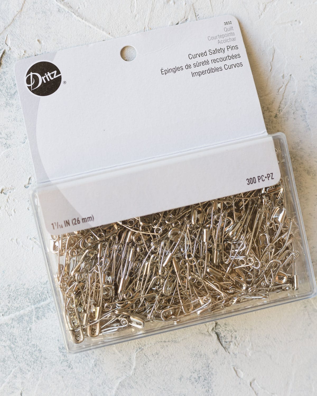 A package of basting pins.