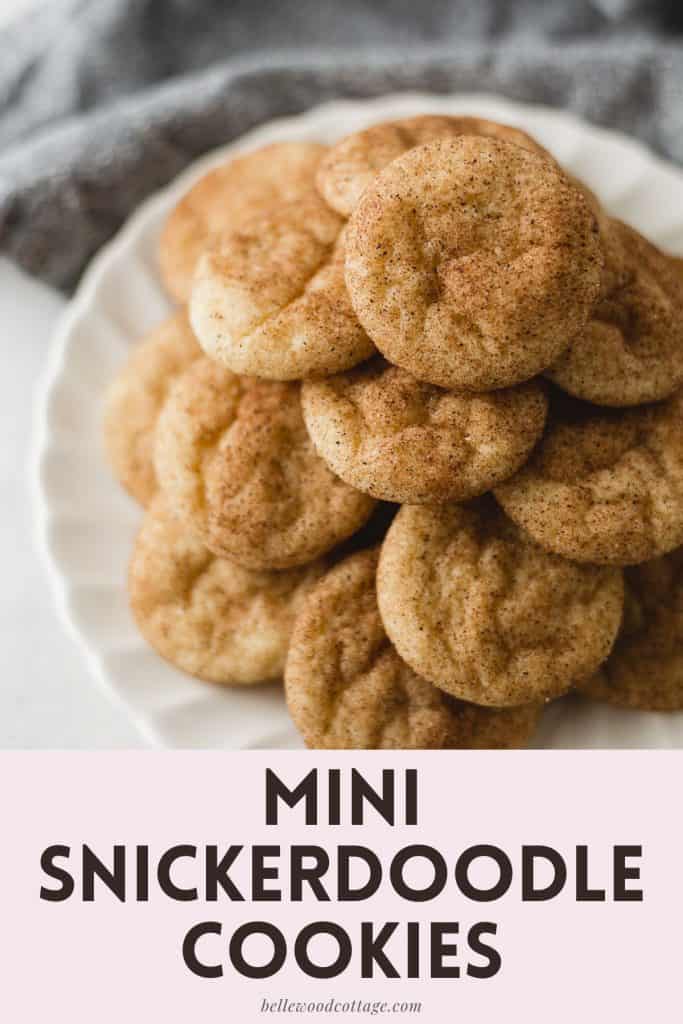 Mini Snickerdoodle Cookies Bellewood Cottage