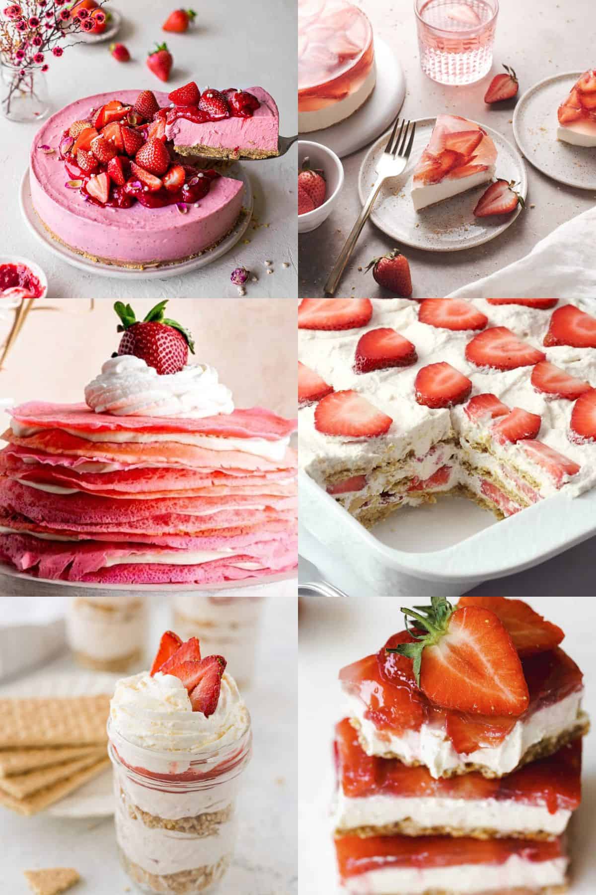 30+ No Bake Strawberry Desserts