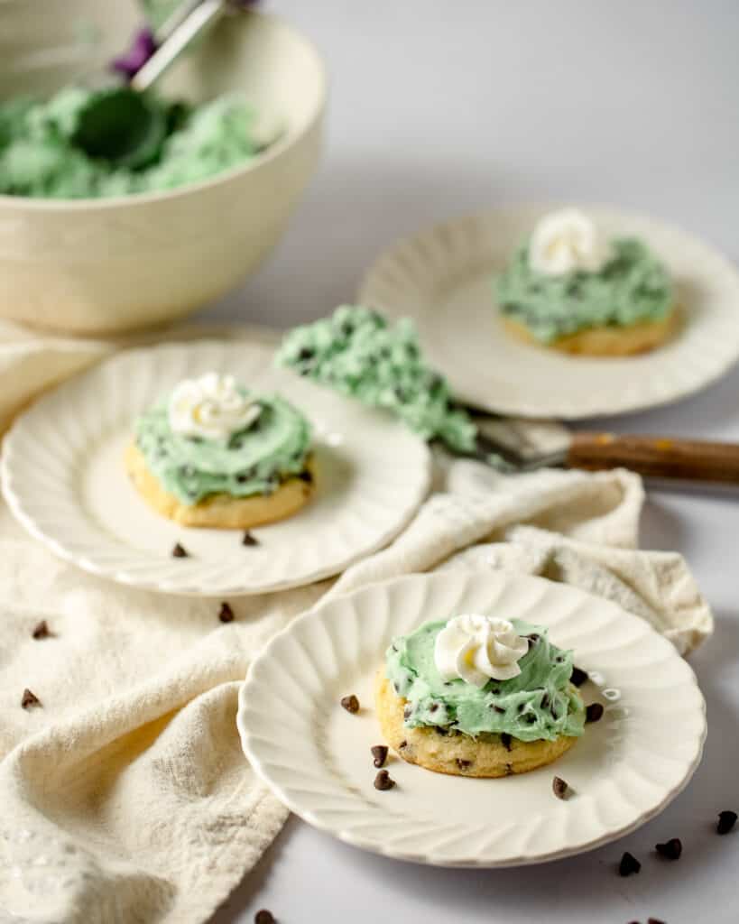 Mint Chip Ice Cream Cookies (Crumbl Inspired!) Bellewood Cottage