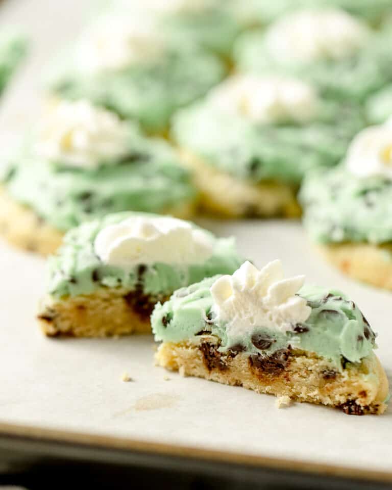 Mint Chip Ice Cream Cookies (Crumbl Inspired!) Bellewood Cottage